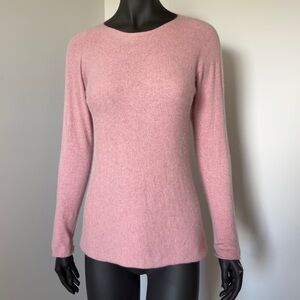 63. Bartolini Made in Italy Pink Cashmere Wool Silk Blend Sweater Soft Knit Top